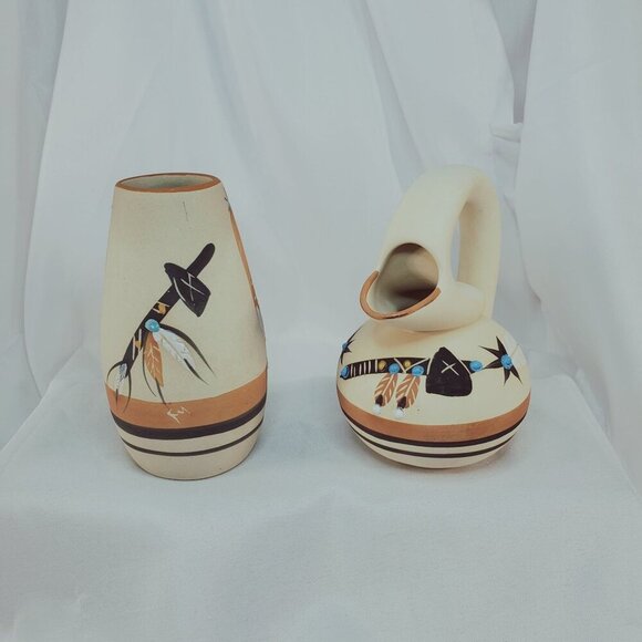 Betty Selby Native American Southwestern Handcrafted Pottery Vase Pitcher - Picture 1 of 15